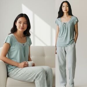 Earth Angels 2 Piece Pajama Lounge Pants Top Set